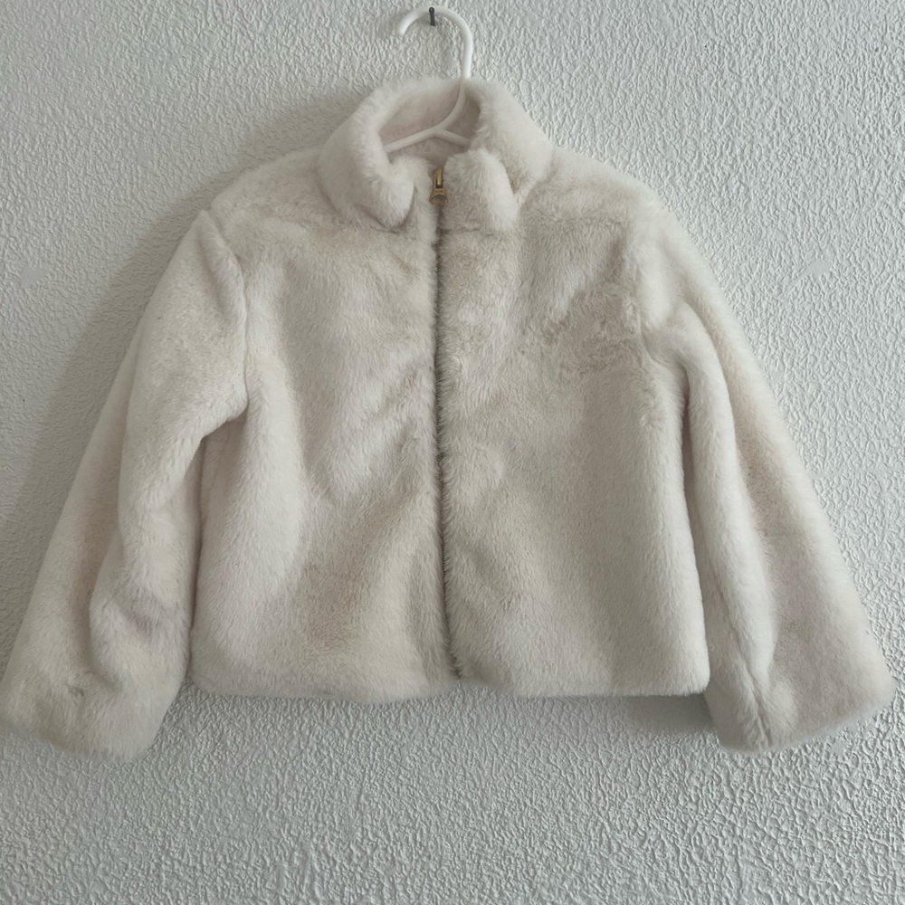 OshKosh B'gosh Cream Puffer Jacket with High Collar